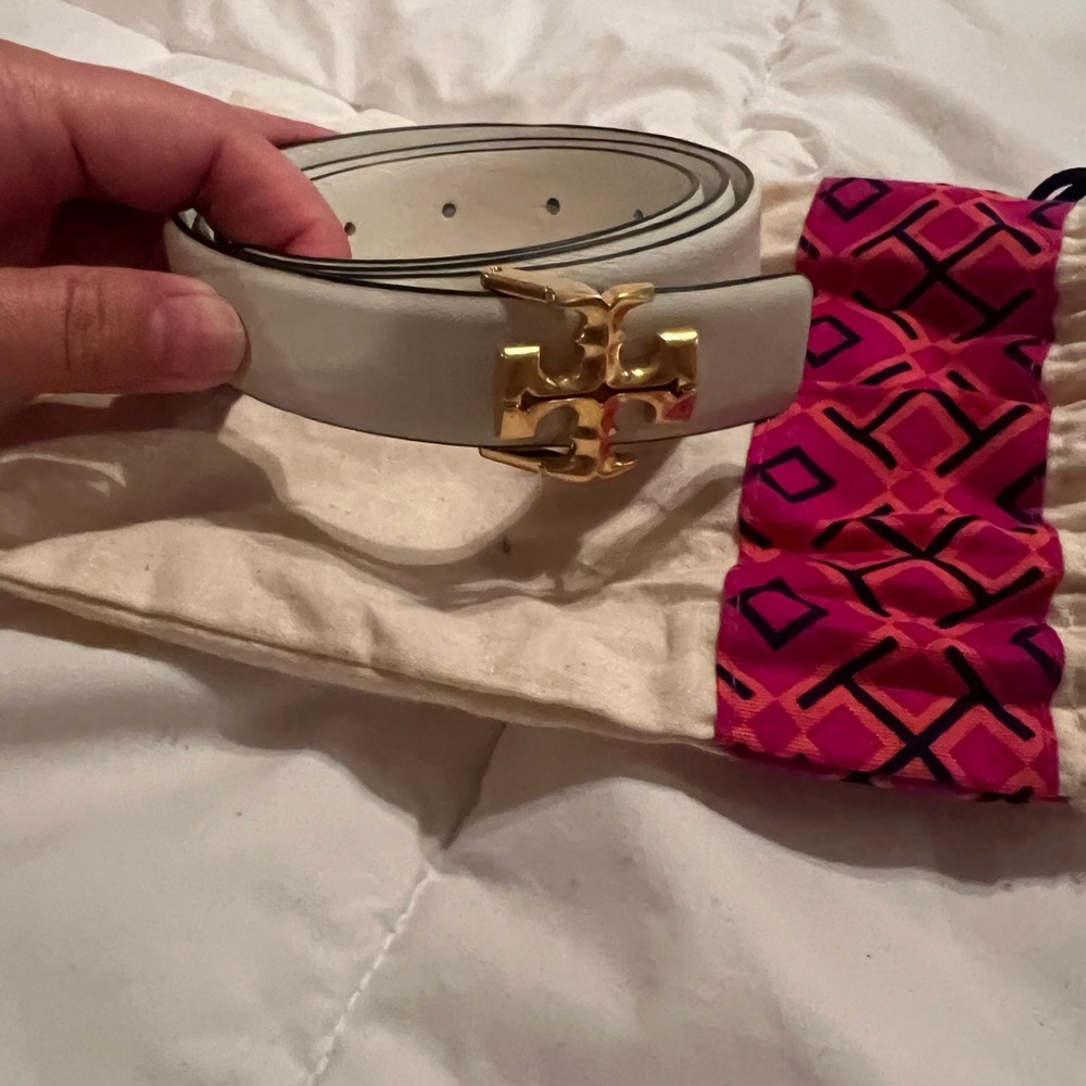 Tory Burch Cream Belt